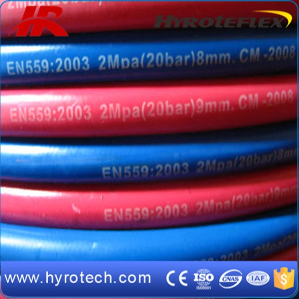 Green/Blue + Red Twin Welding Hose From Factory