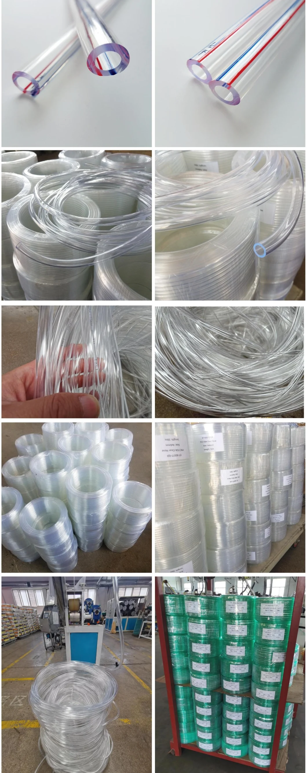 PVC Plastic Transparent One/Single/Mono Layer Clear Flexible Water Hose