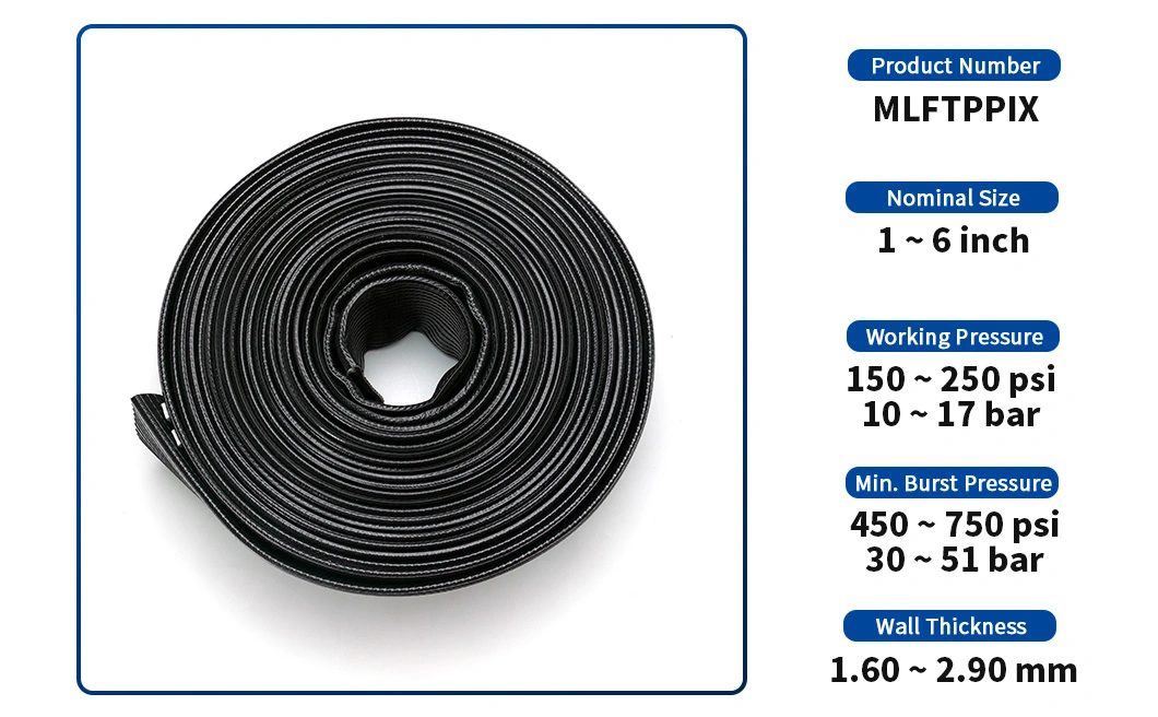 Lay Flat PVC Hose for Heavy Duty and Industrial Water Transfer