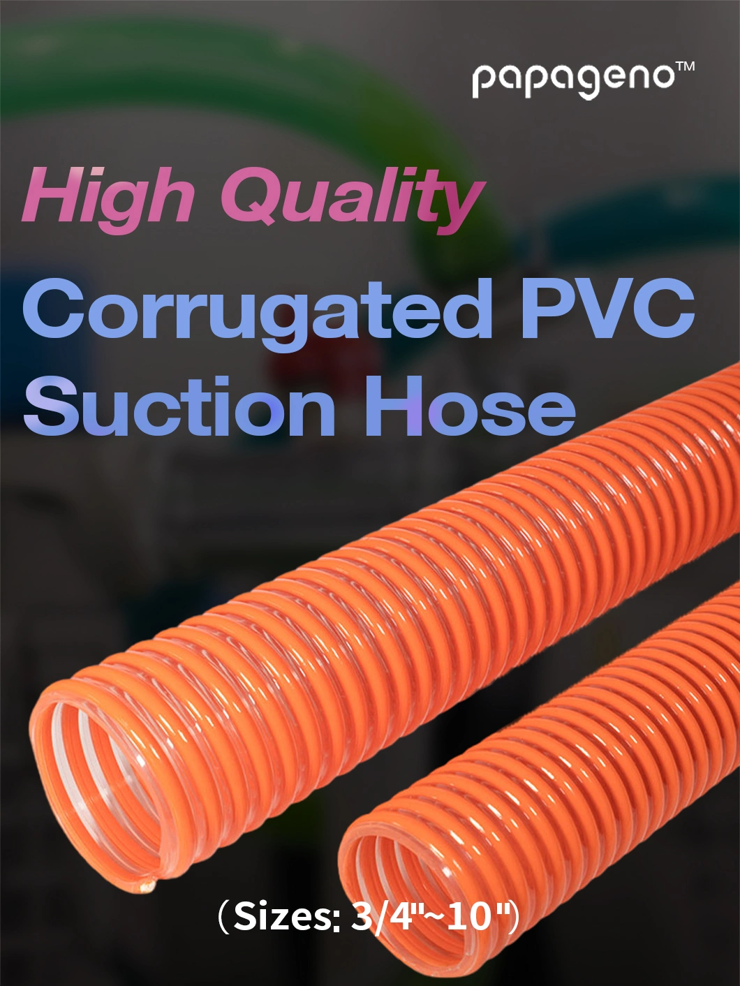 10 Inch 254mm Corrugated PVC Suction Hose