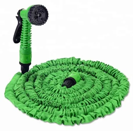 Rubber Expandable Flexible Garden Water Hose with Adjustable Spray Gun
