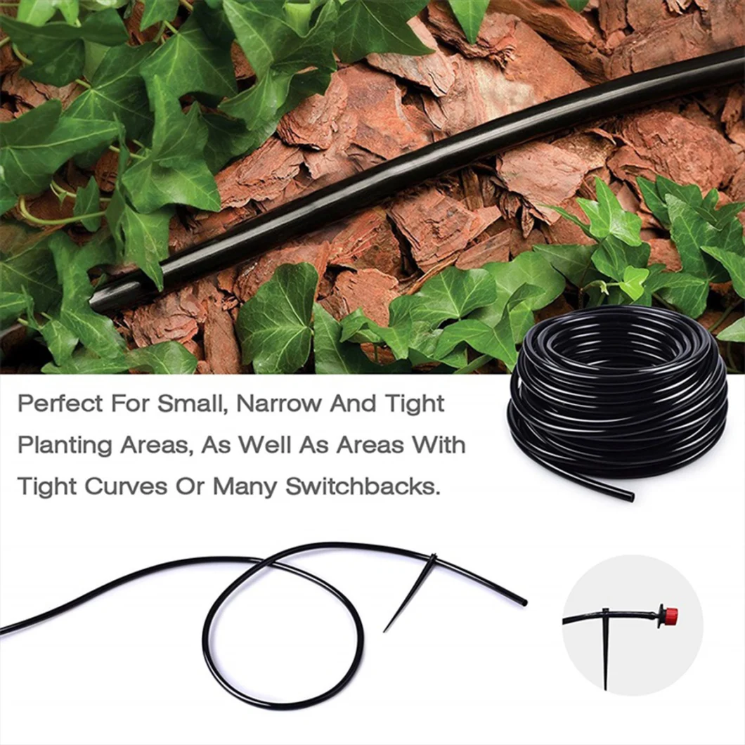 1/4 Inch Micro Irrigation Pipe 4/7mm Garden Water Hose Home Gardening Agriculture Lawn Farm Watering Tube