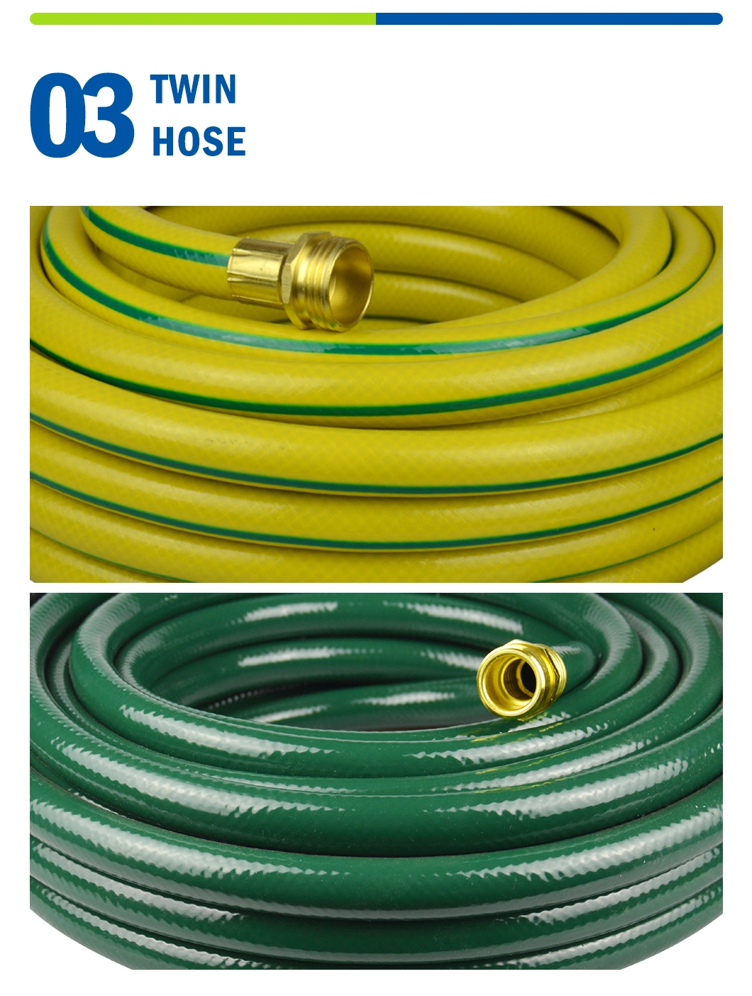 1/2" 12mm Flexible Water PVC Garden Hose with Fittings