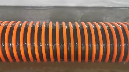 Tubo ondulado de PVC de fornecimento de fábrica Vermelho/Azul/Verde/Laranja Mangueira de sucção de PVC de qualquer cor